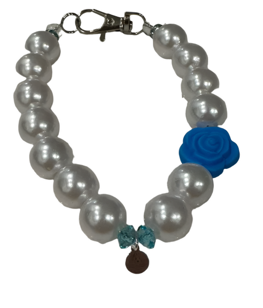 Blue Rose Necklace